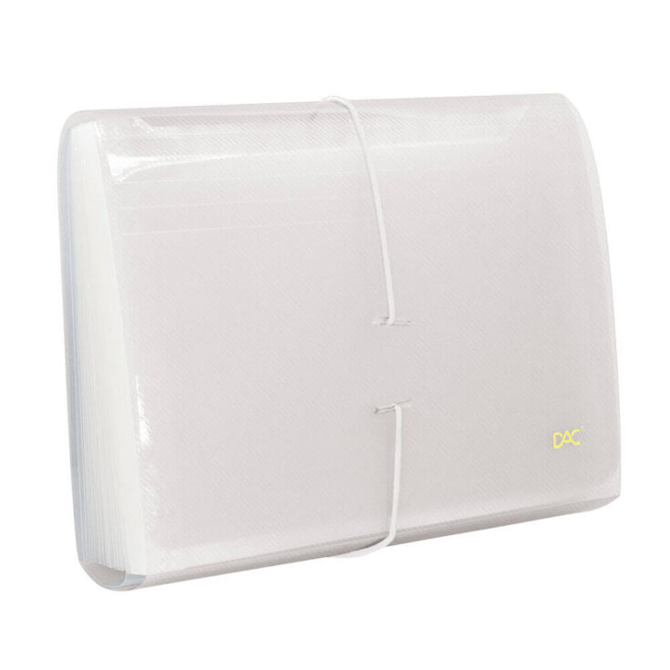 Pasta Sanfonada Duplicata com 31 Divisões Transparente Line DAC