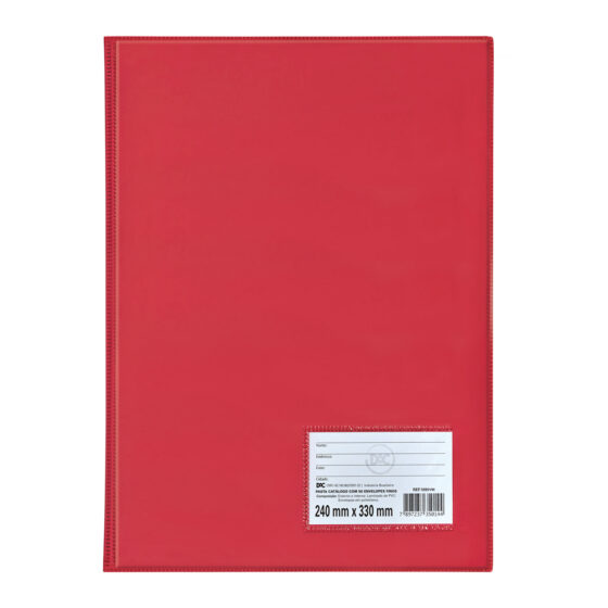 Pasta Catálogo Ofício Vermelha