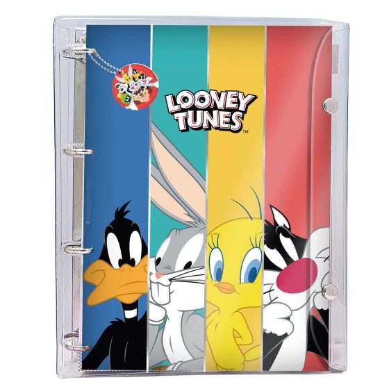 Fichário Escolar | Fichário Looney Tunes | Fichário Cristal | Fichário DAC de PVC