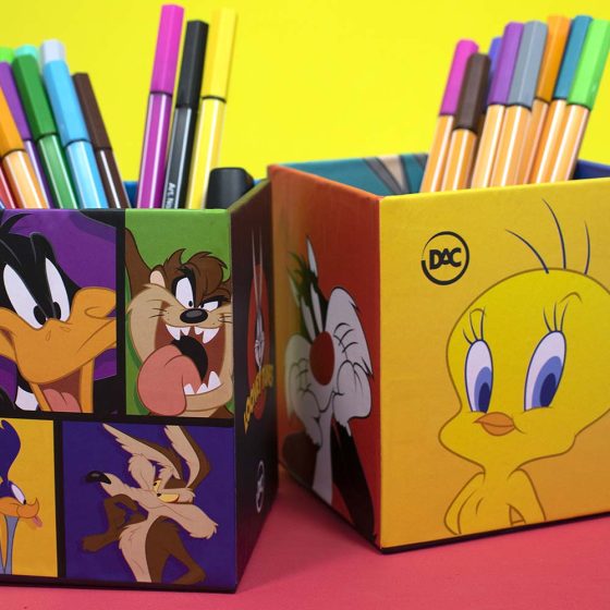 Organizador de Mesa | Organizador para Mesa | Organizados de Lápis Looney Tunes