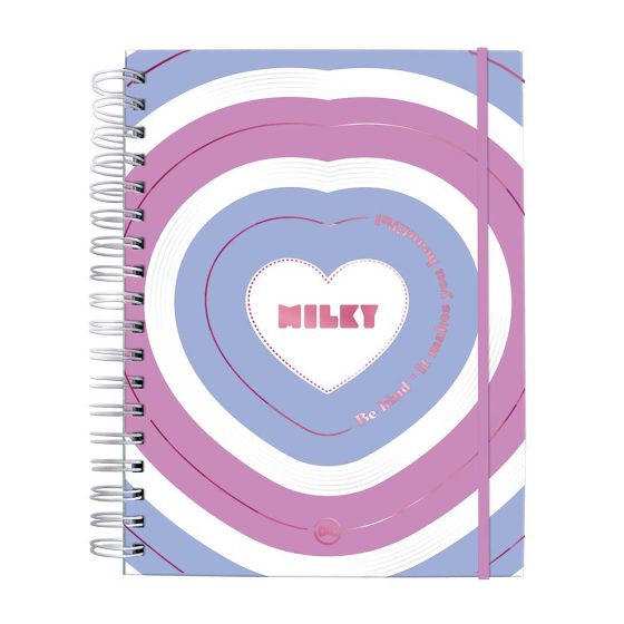 Caderno | Caderno Smart | Caderno com Folhas Reposicionáveis | Caderno Milky