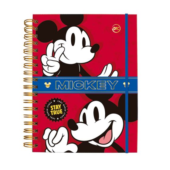 Caderno | Caderno Smart | Caderno com Folhas Reposicionáveis | Caderno Mickey
