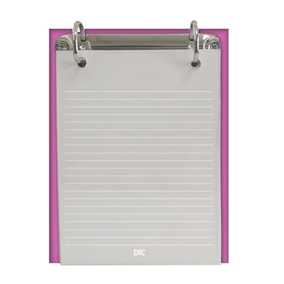 Mini ficheiro Vertical com capa em PVC Cristal e 80 Folhas 90gr - DAC Vision Rosa - 4227 - Image 2