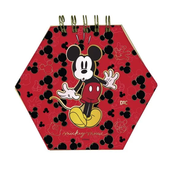 Mini ficheiro DAC Smart Hexagonal - Disney Mickey com 80 folhas reposicionáveis 90g - 4585