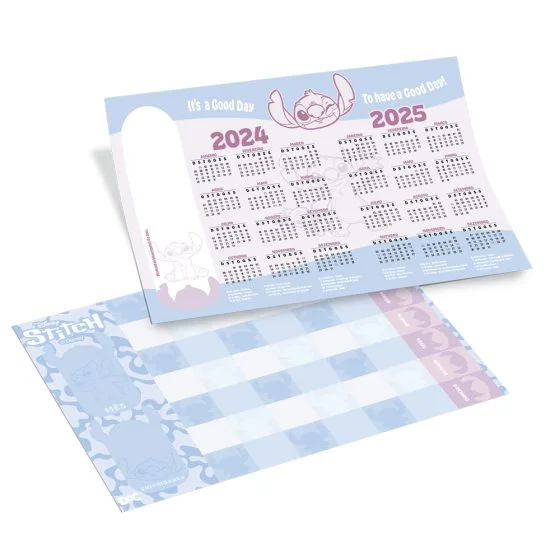 Bloco mensal DAC para Anotações - com 13 Folhas decoradas - Disney Stitch - 4662