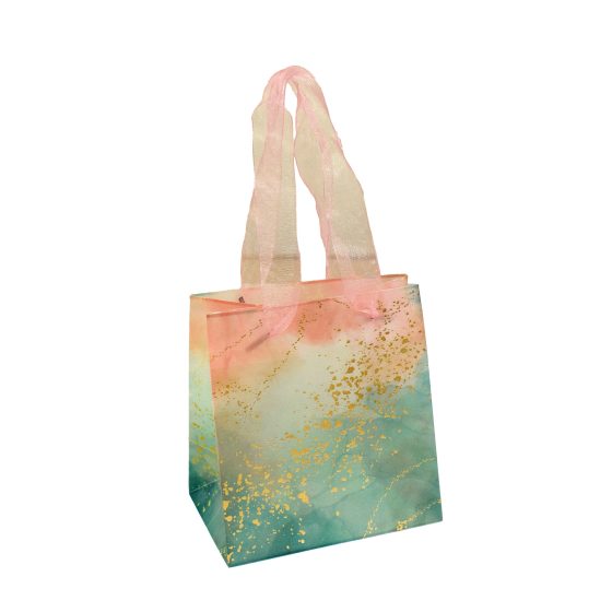 SACOLA DAC TAMANHO P PARA PRESENTE MARMORIZADO - 4855