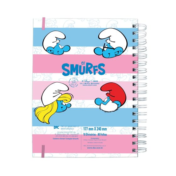 Caderno Smart Colegial Smurfs - 5311 - Image 3
