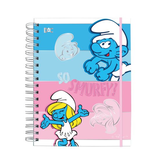 Caderno Smart Universitário Smurfs - 5550