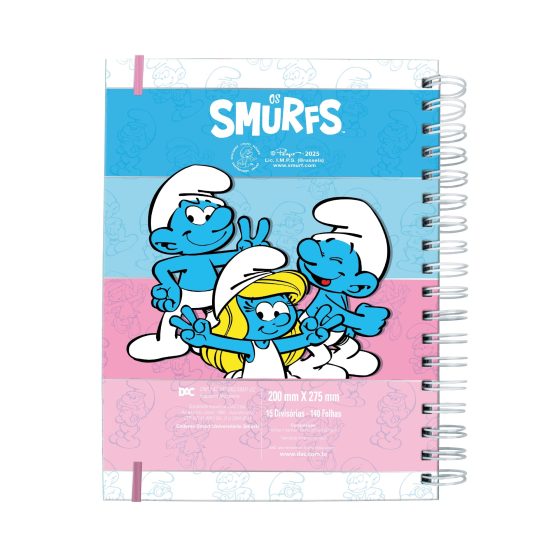 Caderno Smart Universitário Smurfs - 5550 - Image 2