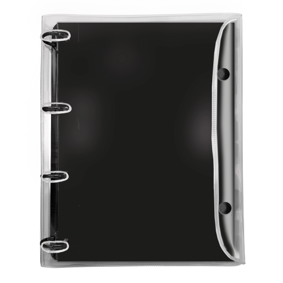 Fichário Universitário PVC Cristal All Black - 2394