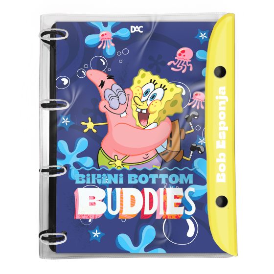 Fichário Universitário PVC Cristal Bob Esponja - 5463
