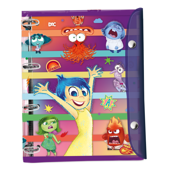 Fichário Universitário PVC Cristal DivertidaMente - 5483