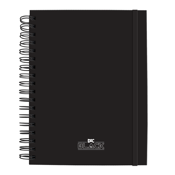 Caderno Smart Universitário 15 Divisórias All Black - 5488