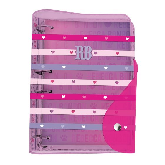 Fichário Colegial PVC Cristal Rebecca Bonbon - 5546
