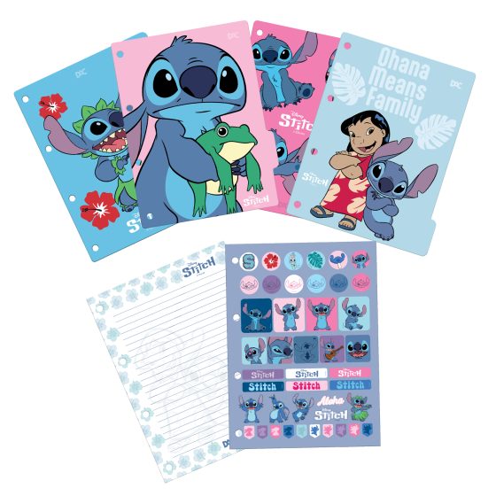 Conjunto de Acessórios para Fichários - Stitch - 5573