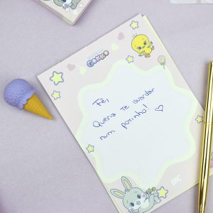 5622_Conjunto Mini Cartinhas_Ambientadas_Escrita_looneytunes