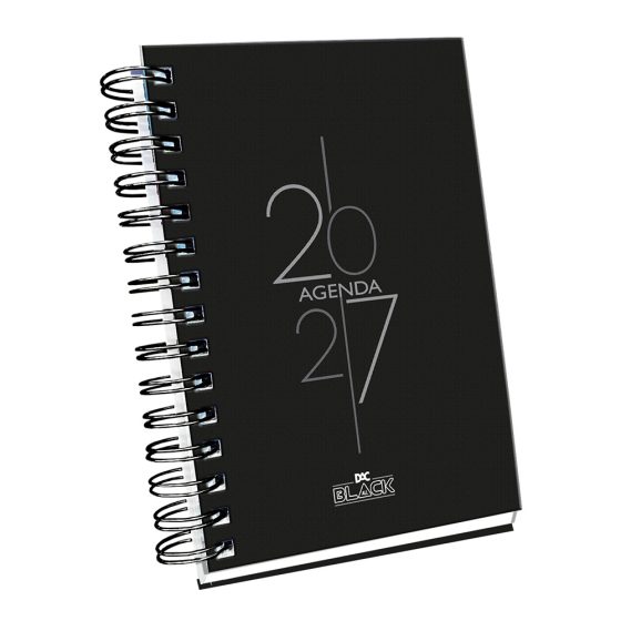 Agenda A5 Espiral All Black - 4550